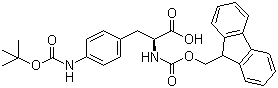 Fmoc-p(nh-boc)-l-phe-oh結(jié)構(gòu)式_174132-31-1結(jié)構(gòu)式