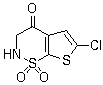 6-氯-2,3-二氫-4H-噻吩并[3,2-e]-1,2-噻嗪-4-酮 1,1-二氧化物結(jié)構(gòu)式_174139-69-6結(jié)構(gòu)式