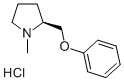 Pyrrolidine, 1-methyl-2-(phenoxymethyl)-, hydrochloride, (S)-Structure,174213-53-7Structure Pyrrolidine, 1-methyl-2-(phenoxymethyl)-, hydrochloride, (S)- Structure,174213-53-7Structure