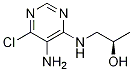 (R)-1-((5-氨基-6-氯嘧啶-4-基)氨基)-2-丙醇結(jié)構(gòu)式_17435-30-2結(jié)構(gòu)式