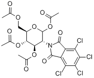 2-脫氧-2-(四氯苯二甲酰亞胺基)-D-吡喃葡萄糖-1,3,4,6-四乙酸鹽結(jié)構(gòu)式_174356-26-4結(jié)構(gòu)式