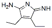2H-pyrrol-5-amine, 3,4-diethyl-2-imino-Structure,174396-78-2Structure 2H-pyrrol-5-amine, 3,4-diethyl-2-imino- Structure,174396-78-2Structure