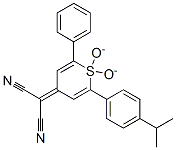 2-[2-[4-(1-甲基乙基)苯基]-1,1-二氧環(huán)-6-苯基-4H-噻喃-4-乙二烯]-丙二腈結構式_174493-15-3結構式