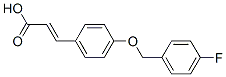 3-(4-(4-Fluorobenzyloxy)phenyl)acrylic acidStructure,175136-19-3Structure 3-(4-(4-Fluorobenzyloxy)phenyl)acrylic acid Structure,175136-19-3Structure