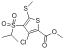 3-氯-4-(異丙基磺?；?-5-(甲基硫代)噻吩-2-羧酸甲酯結(jié)構(gòu)式_175202-12-7結(jié)構(gòu)式