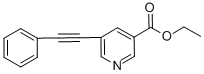 Ethyl 5-(2-phenyleth-1-ynyl)nicotinateStructure,175203-65-3Structure Ethyl 5-(2-phenyleth-1-ynyl)nicotinate Structure,175203-65-3Structure