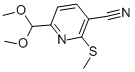 6-(Dimethoxymethyl)-2-(methylthio)nicotinonitrileStructure,175277-24-4Structure 6-(Dimethoxymethyl)-2-(methylthio)nicotinonitrile Structure,175277-24-4Structure
