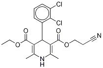 1,4-Dihydro-2,6-dimethyl-3-(2-cyanoethoxycarbonyl)-5-ethoxycarbonyl-4-(2,3-dichlorophenyl)pyridineStructure,175688-78-5Structure 1,4-Dihydro-2,6-dimethyl-3-(2-cyanoethoxycarbonyl)-5-ethoxycarbonyl-4-(2,3-dichlorophenyl)pyridine Structure,175688-78-5Structure