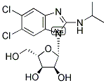 (2S,3s,4r,5s)-2-(5,6-二氯-2-(異丙基氨基)-1H-苯并[d]咪唑-1-基)-5-(羥基甲基)四氫呋喃-3,4-二醇結(jié)構(gòu)式_176161-24-3結(jié)構(gòu)式
