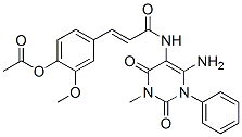3-[4-(乙?；趸?-3-甲氧基苯基]-n-(6-氨基-1,2,3,4-四氫-3-甲基-2,4-二氧代-1-苯基-5-嘧啶)-2-丙酰胺結(jié)構(gòu)式_176379-28-5結(jié)構(gòu)式