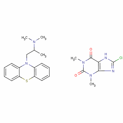 異丙嗪茶氯酸鹽結構式_17693-51-5結構式