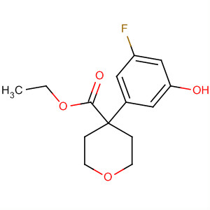 4-(3-Fluoro-5-hydroxyphenyl)-3,4,5,6-tetrahydro-2h-pyran-4-carboxylate ethylStructure,179420-67-8Structure 4-(3-Fluoro-5-hydroxyphenyl)-3,4,5,6-tetrahydro-2h-pyran-4-carboxylate ethyl Structure,179420-67-8Structure