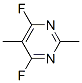 Pyrimidine, 4,6-difluoro-2,5-dimethyl- (8ci)Structure,18260-63-4Structure Pyrimidine, 4,6-difluoro-2,5-dimethyl- (8ci) Structure,18260-63-4Structure