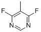 Pyrimidine, 4,6-difluoro-5-methyl- (8ci)Structure,18260-64-5Structure Pyrimidine, 4,6-difluoro-5-methyl- (8ci) Structure,18260-64-5Structure