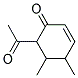 2-Cyclohexen-1-one, 6-acetyl-4,5-dimethyl-(9ci)Structure,182866-49-5Structure 2-Cyclohexen-1-one, 6-acetyl-4,5-dimethyl-(9ci) Structure,182866-49-5Structure