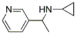 環(huán)丙基-(1-吡啶-3-基-乙基)-胺結(jié)構(gòu)式_183609-12-3結(jié)構(gòu)式
