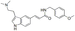 3-[3-(2-二甲基氨基乙基)-1H-吲哚]-n-(4-甲氧基芐基)丙烯酰胺結(jié)構(gòu)式_185259-85-2結(jié)構(gòu)式