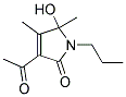 (9ci)-3-乙?；?1,5-二氫-5-羥基-4,5-二甲基-1-丙基-2H-吡咯-2-酮結(jié)構(gòu)式_186379-46-4結(jié)構(gòu)式