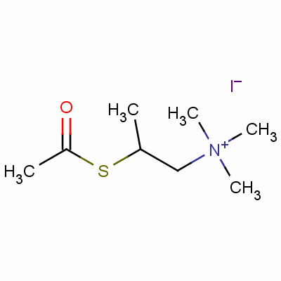 2-(Acetylthio)-n,n,n-trimethyl-1-propanaminium iodide (1:1)Structure,1866-17-7Structure 2-(Acetylthio)-n,n,n-trimethyl-1-propanaminium iodide (1:1) Structure,1866-17-7Structure