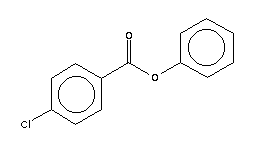 4-氯苯甲酸苯酯結(jié)構(gòu)式_1871-38-1結(jié)構(gòu)式