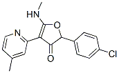 3(2H)-furanone, 2-(4-chlorophenyl)-5-(methylamino)-4-(4-methyl-2-pyridinyl)-Structure,187591-88-4Structure 3(2H)-furanone, 2-(4-chlorophenyl)-5-(methylamino)-4-(4-methyl-2-pyridinyl)- Structure,187591-88-4Structure