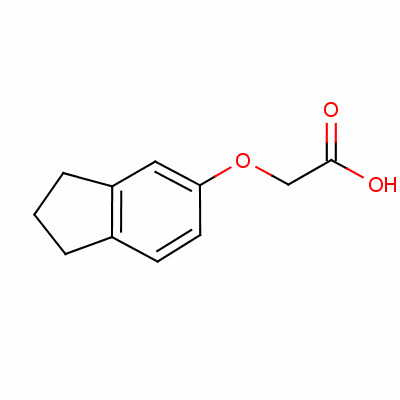 ((2,3-Dihydro-1h-inden-5-yl)oxy)aceticacidStructure,1878-58-6Structure ((2,3-Dihydro-1h-inden-5-yl)oxy)aceticacid Structure,1878-58-6Structure