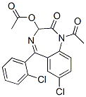 1-Acetyl-3-(acetyloxy)-7-chloro-5-(2-chlorophenyl)-1,3-dihydro-2H-1,4-benzodiazepin-2-oneStructure,18878-17-6Structure 1-Acetyl-3-(acetyloxy)-7-chloro-5-(2-chlorophenyl)-1,3-dihydro-2H-1,4-benzodiazepin-2-one Structure,18878-17-6Structure