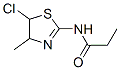 Propanamide, n-(5-chloro-4,5-dihydro-4-methyl-2-thiazolyl)-Structure,189039-00-7Structure Propanamide, n-(5-chloro-4,5-dihydro-4-methyl-2-thiazolyl)- Structure,189039-00-7Structure