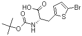 (S)-N-BOC-2-(5-溴噻吩)苯胺結(jié)構(gòu)式_190319-95-0結(jié)構(gòu)式
