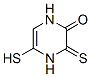 2(1H)-pyrazinone, 3,4-dihydro-5-mercapto-3-thioxo-Structure,195617-78-8Structure 2(1H)-pyrazinone, 3,4-dihydro-5-mercapto-3-thioxo- Structure,195617-78-8Structure