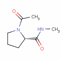 (2s)-(9ci)-1-乙?；?n-甲基-2-吡咯烷羧酰胺結(jié)構(gòu)式_19701-85-0結(jié)構(gòu)式