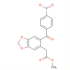 6-(4-硝基苯甲?；?-1,3-苯并二氧雜環(huán)戊烯-5-乙酸甲酯結(jié)構(gòu)式_197369-14-5結(jié)構(gòu)式