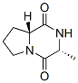 (3R-反式)-(8CI,9CI)-六氫-3-甲基吡咯并[1,2-a]吡嗪-1,4-二酮結(jié)構(gòu)式_19943-28-3結(jié)構(gòu)式