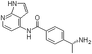 (R)-4-(1-氨基乙基)-N-1H-吡咯并[2,3-b]吡啶-4-苯甲酰胺結(jié)構(gòu)式_199433-58-4結(jié)構(gòu)式
