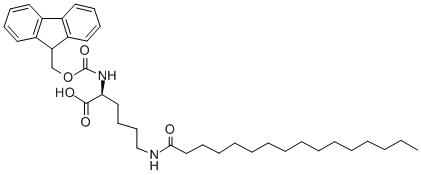 Fmoc-lys(palmitoyl)-oh結(jié)構(gòu)式_201004-46-8結(jié)構(gòu)式