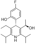 3-Pyridinemethanol, 5-ethyl-4-(4-fluoro-2-hydroxyphenyl)-a-methyl-2,6-bis(1-methylethyl)-, (aR,4S)-rel-Structure,202917-22-4Structure 3-Pyridinemethanol, 5-ethyl-4-(4-fluoro-2-hydroxyphenyl)-a-methyl-2,6-bis(1-methylethyl)-, (aR,4S)-rel- Structure,202917-22-4Structure