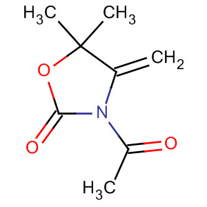 (9ci)-3-乙?；?5,5-二甲基-4-亞甲基-2-噁唑烷酮結(jié)構(gòu)式_202920-26-1結(jié)構(gòu)式