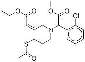 (3E)-4-(乙酰基硫代)-alpha-(2-氯苯基)-3-(2-乙氧基-2-氧代乙亞基)-1-哌啶乙酸甲酯結構式_204204-75-1結構式