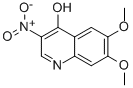 6,7-Dimethoxy-4-hydroxy-3-nitroquinolineStructure,205448-44-8Structure 6,7-Dimethoxy-4-hydroxy-3-nitroquinoline Structure,205448-44-8Structure