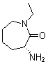(R)-3-氨基-1-乙基氮雜環(huán)庚烷-2-酮結(jié)構(gòu)式_206434-44-8結(jié)構(gòu)式