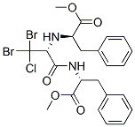 (9ci)-3,3-二溴-3-氯-n-[(1r)-2-甲氧基-2-氧代-1-(苯基甲基)乙基]丙氨?；?D-苯丙氨酸甲酯結(jié)構(gòu)式_206748-72-3結(jié)構(gòu)式