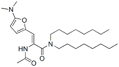 2-(乙?；被?-3-[5-(二甲基氨基)-2-呋喃]-N,N-二辛基-2-丙酰胺結構式_209596-72-5結構式