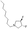 (3R,4r)-1-n-octyl-3,4-difluoropyrrolidineStructure,209625-78-5Structure (3R,4r)-1-n-octyl-3,4-difluoropyrrolidine Structure,209625-78-5Structure