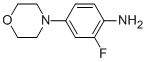 2-氟-4-(4-嗎啉)苯胺結(jié)構(gòu)式_209960-29-2結(jié)構(gòu)式