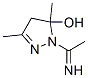 1H-pyrazol-5-ol, 4,5-dihydro-1-(1-iminoethyl)-3,5-dimethyl-Structure,210043-27-9Structure 1H-pyrazol-5-ol, 4,5-dihydro-1-(1-iminoethyl)-3,5-dimethyl- Structure,210043-27-9Structure