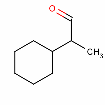 2-環(huán)己基丙醛結(jié)構(gòu)式_2109-22-0結(jié)構(gòu)式