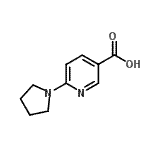 6-(1-吡咯烷)煙酸結(jié)構(gòu)式_210963-95-4結(jié)構(gòu)式