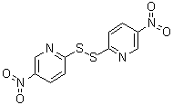 2,2-Dithiobis(5-nitropyridine)Structure,2127-10-8Structure 2,2-Dithiobis(5-nitropyridine) Structure,2127-10-8Structure