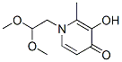 4(1H)-pyridinone, 1-(2,2-dimethoxyethyl)-3-hydroxy-2-methyl-(9ci)Structure,213026-86-9Structure 4(1H)-pyridinone, 1-(2,2-dimethoxyethyl)-3-hydroxy-2-methyl-(9ci) Structure,213026-86-9Structure