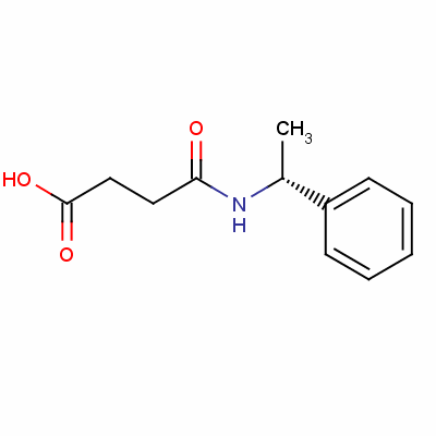 (R)-(+)-n-(1-苯基乙基)琥珀酰胺酸結(jié)構(gòu)式_21752-33-0結(jié)構(gòu)式